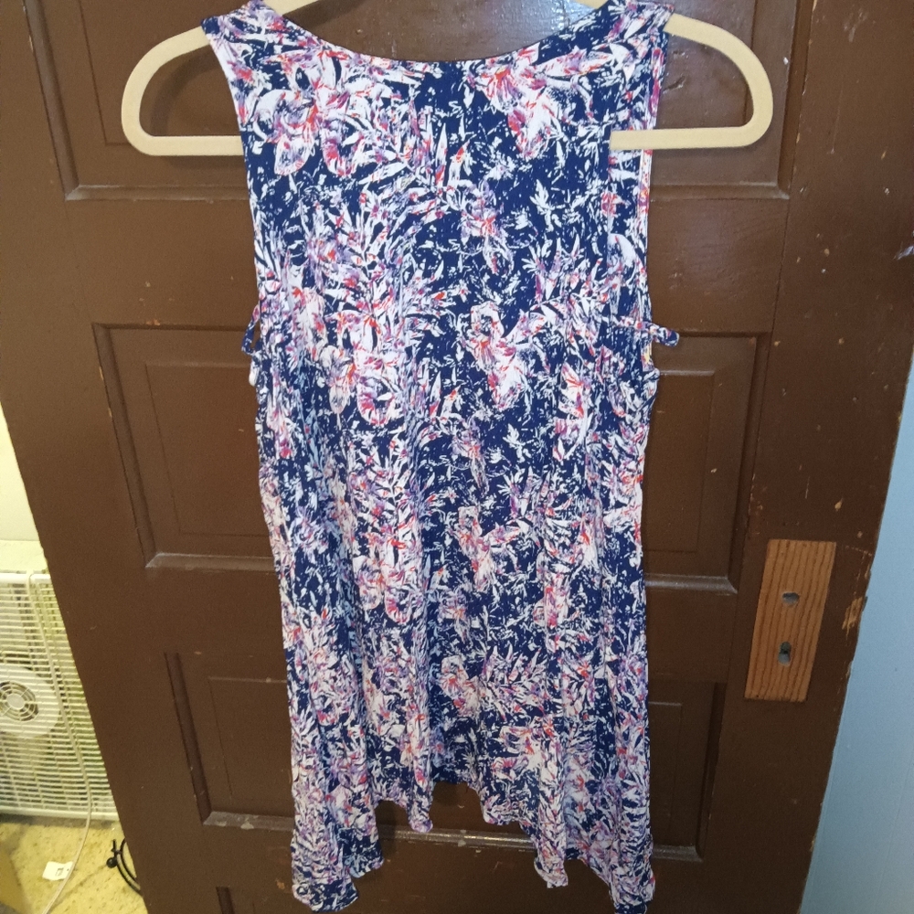 GUC Roxy Colorful Leaf Pattern Sumner Mini Dress XS